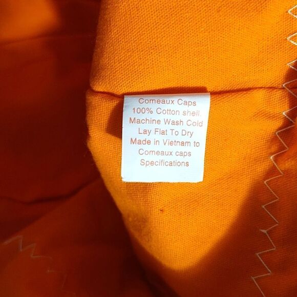 Comeaux Camo/Hunters Orange Reversible Welders Cap - Picture 5 of 7